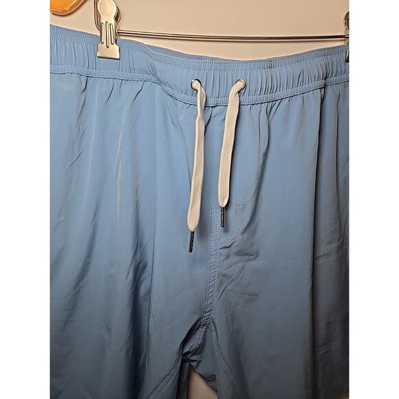 Bamboo Ave Shorts Mens Blue Boundless Lined Performance Gym Training Run XXL - Picture 3 of 6
